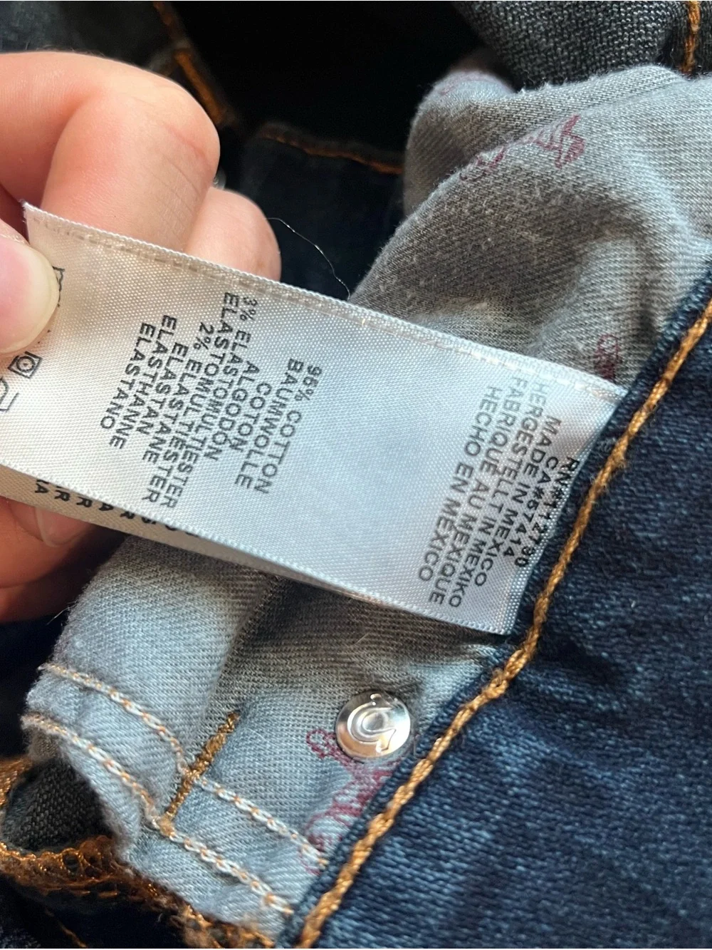 True Religion Ricky Relaxed Straight Dark Wash Jeans Mens Size 30 Made In Mexico
